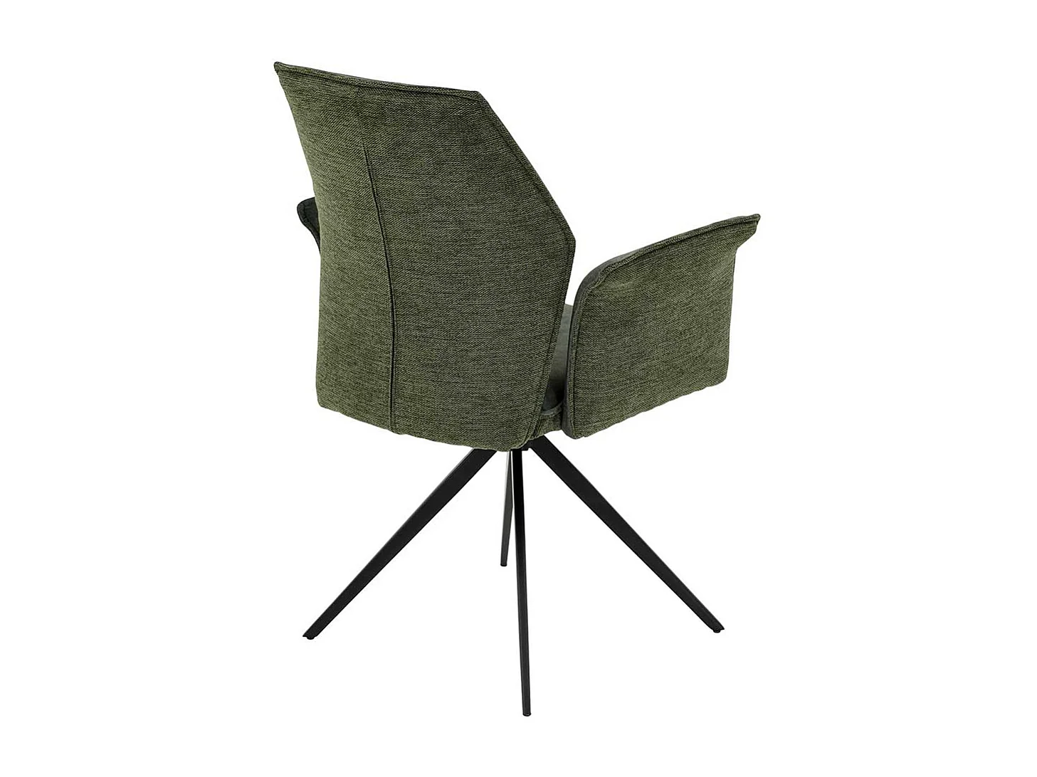 Polsterstuhl Esszimmer in Dunkelgrün Gestell aus Metall (4er Set)