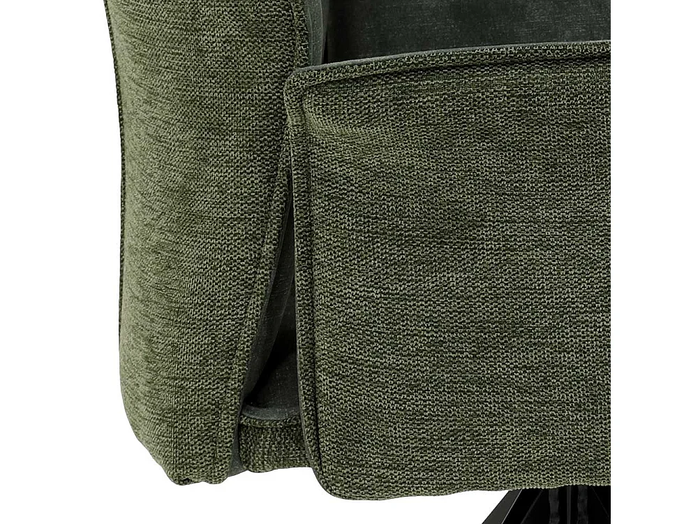 Polsterstuhl Esszimmer in Dunkelgrün Gestell aus Metall (4er Set)