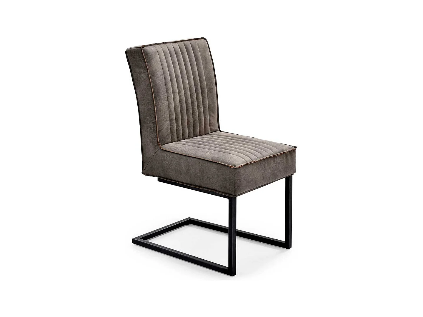 Freischwingerstühle in Schlammfarben und Schwarz Industry Stil (2er Set)