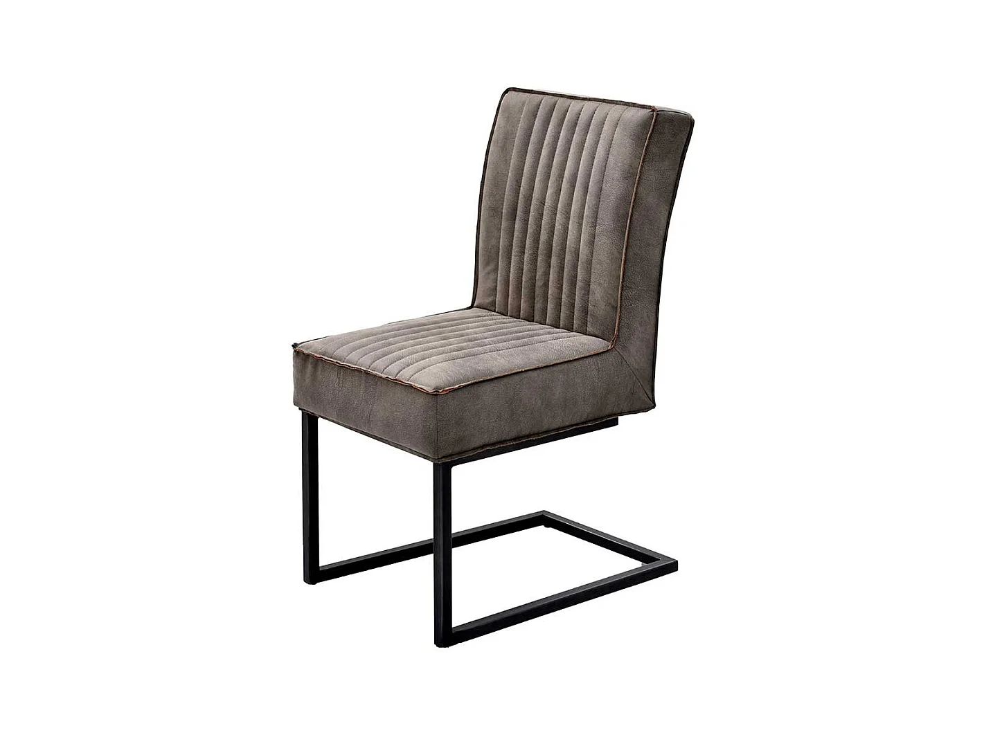 Freischwingerstühle in Schlammfarben und Schwarz Industry Stil (2er Set)