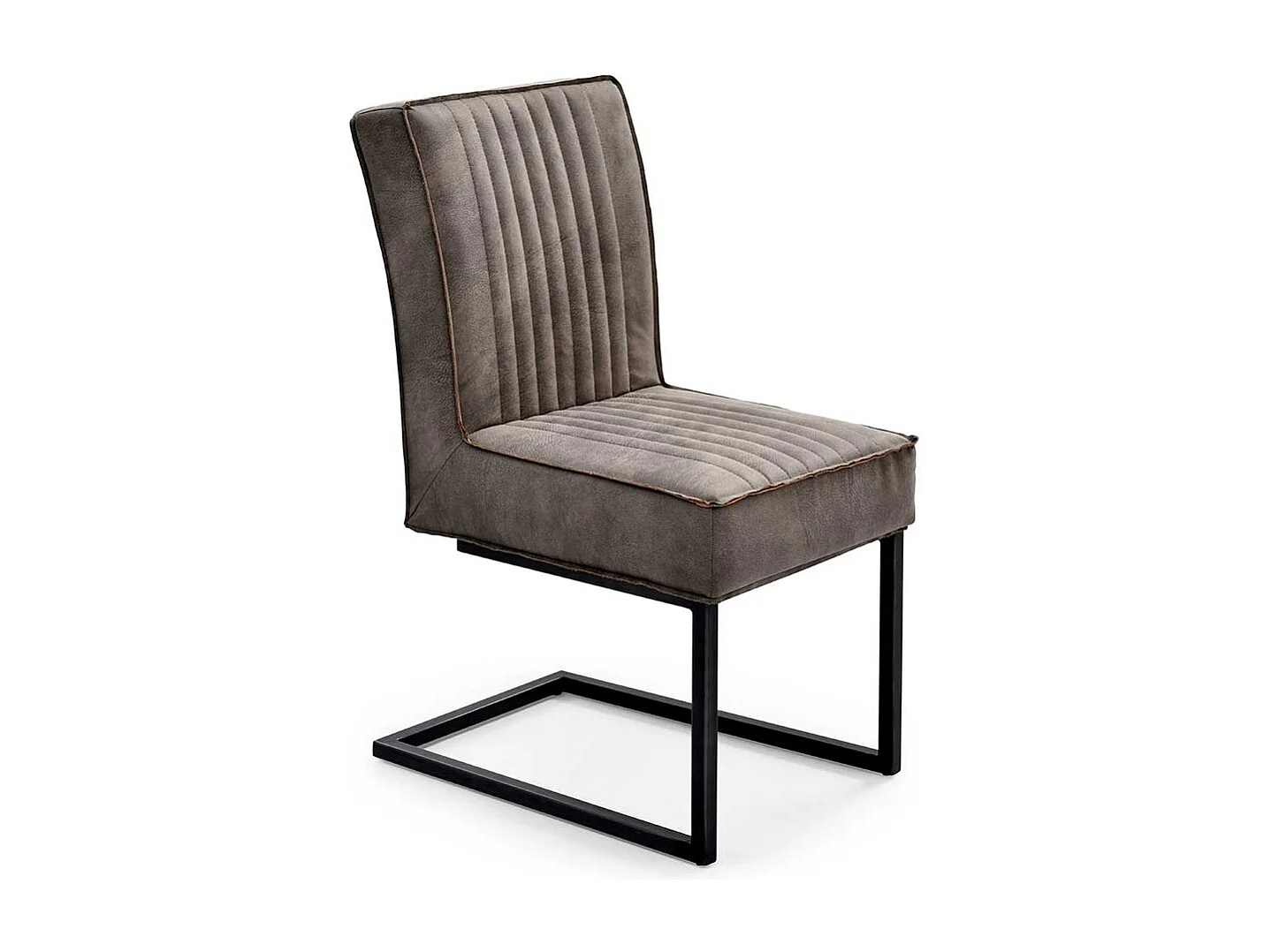 Freischwingerstühle in Schlammfarben und Schwarz Industry Stil (2er Set)