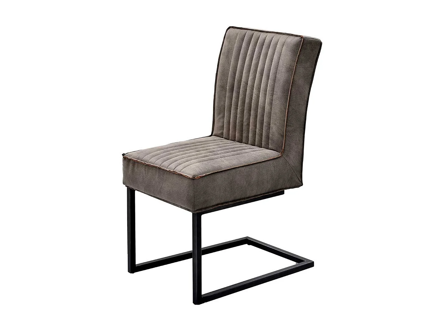 Freischwingerstühle in Schlammfarben und Schwarz Industry Stil (2er Set)