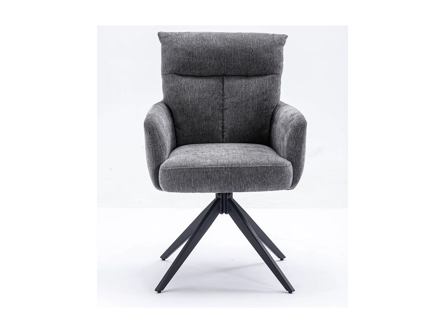 Esszimmerstuhl Polsterstuhl mit Armlehnen und hoher Rückenlehne (2er Set)