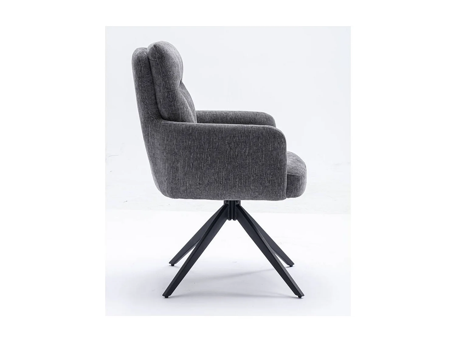 Esszimmerstuhl Polsterstuhl mit Armlehnen und hoher Rückenlehne (2er Set)