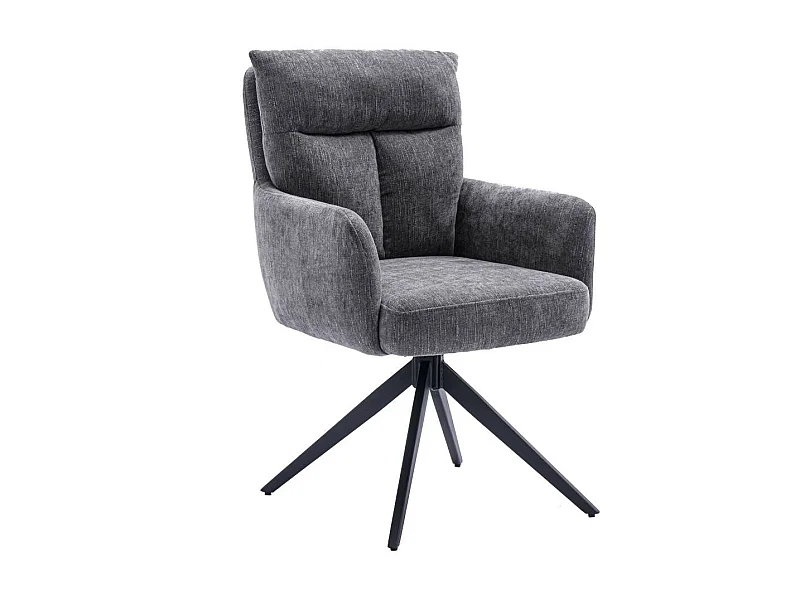 Esszimmerstuhl Polsterstuhl mit Armlehnen und hoher Rückenlehne (2er Set)