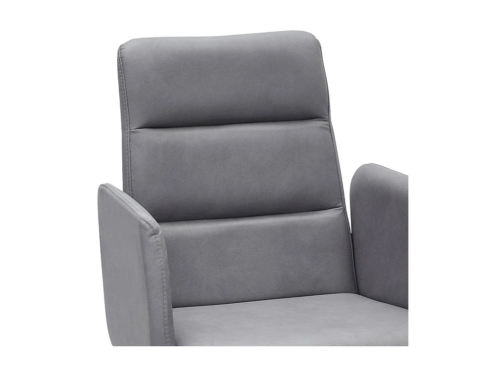 Polsterstuhl Esszimmerarmlehnstuhl in Hellgrau mit Gestell aus Massivholz