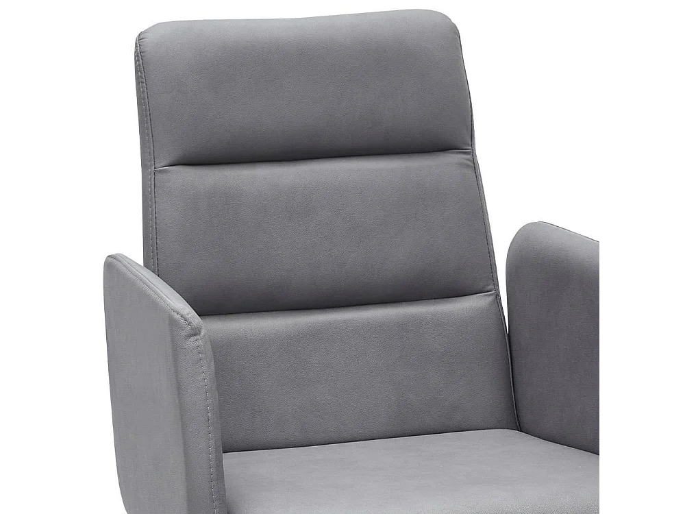 Polsterstuhl Esszimmerarmlehnstuhl in Hellgrau mit Gestell aus Massivholz