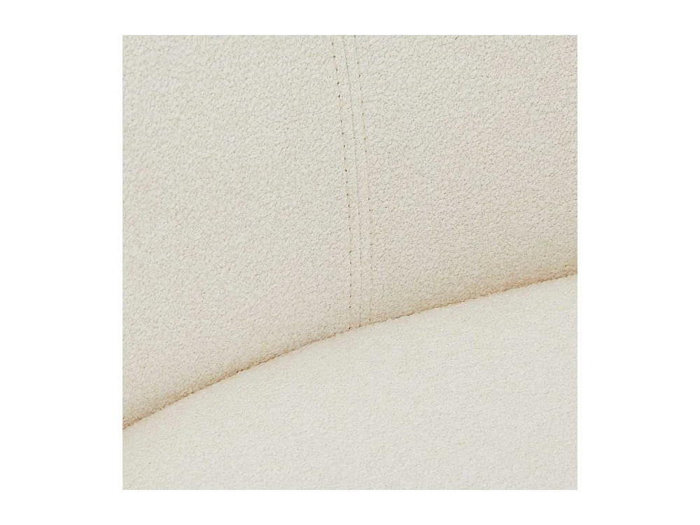 Stuhl Esszimmer Esszimmerstuhl in Weiß aus Boucle (2er Set)