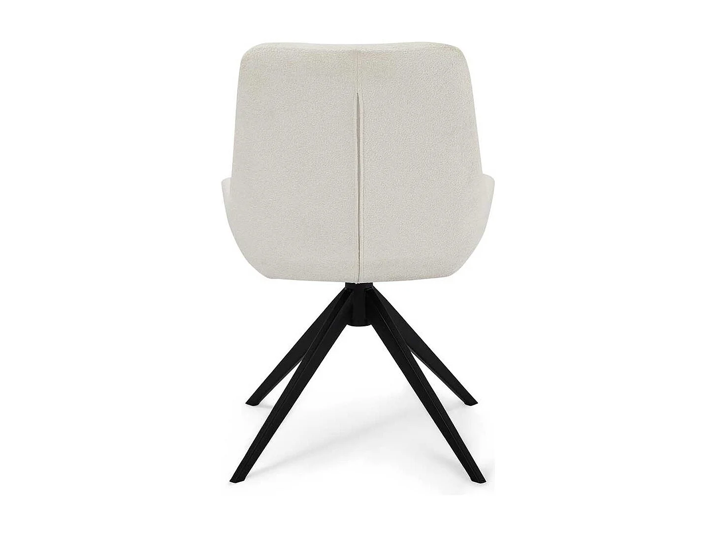 Stuhl Esszimmer Esszimmerstuhl in Weiß aus Boucle (2er Set)