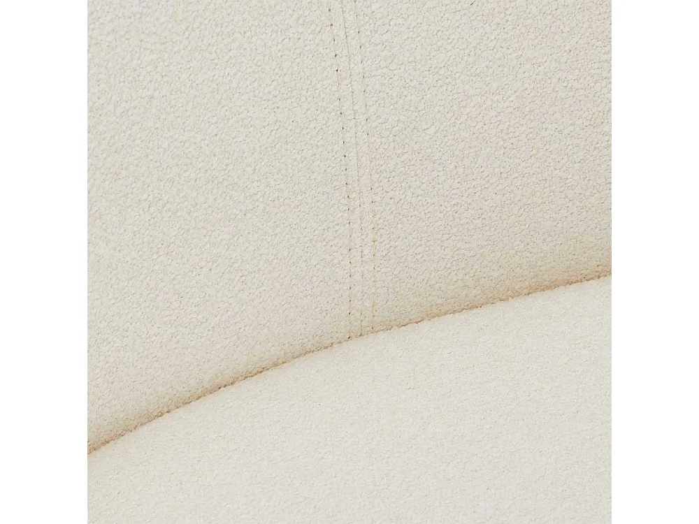 Stuhl Esszimmer Esszimmerstuhl in Weiß aus Boucle (2er Set)