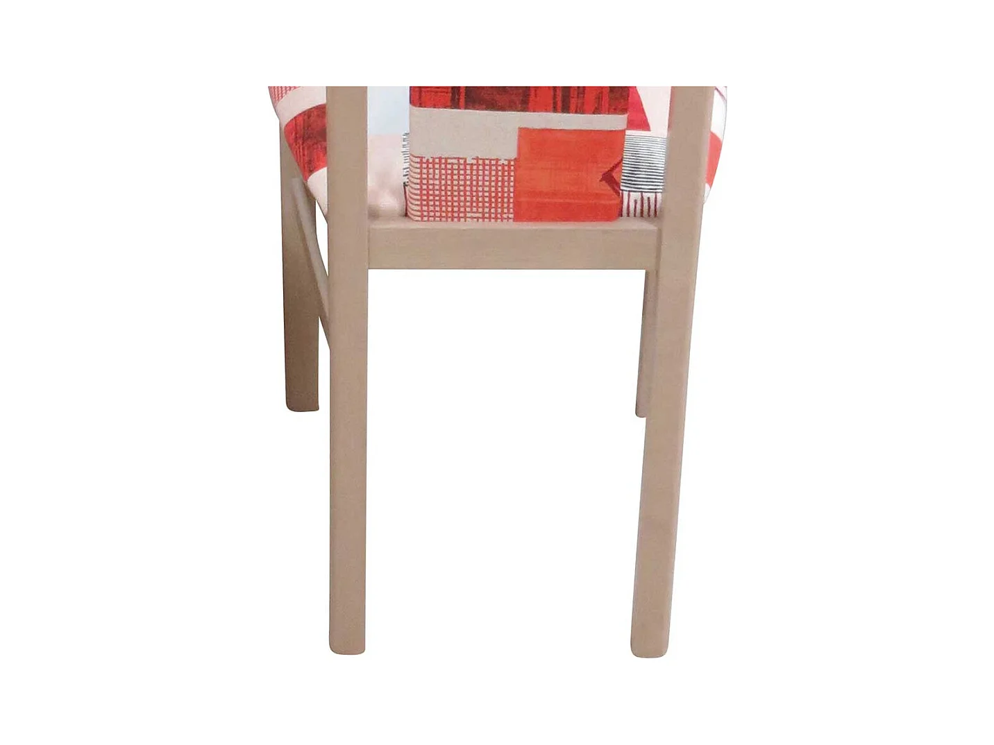 Stuhl Set in Rot Bunt gemustert Buche Massivholz (2er Set)