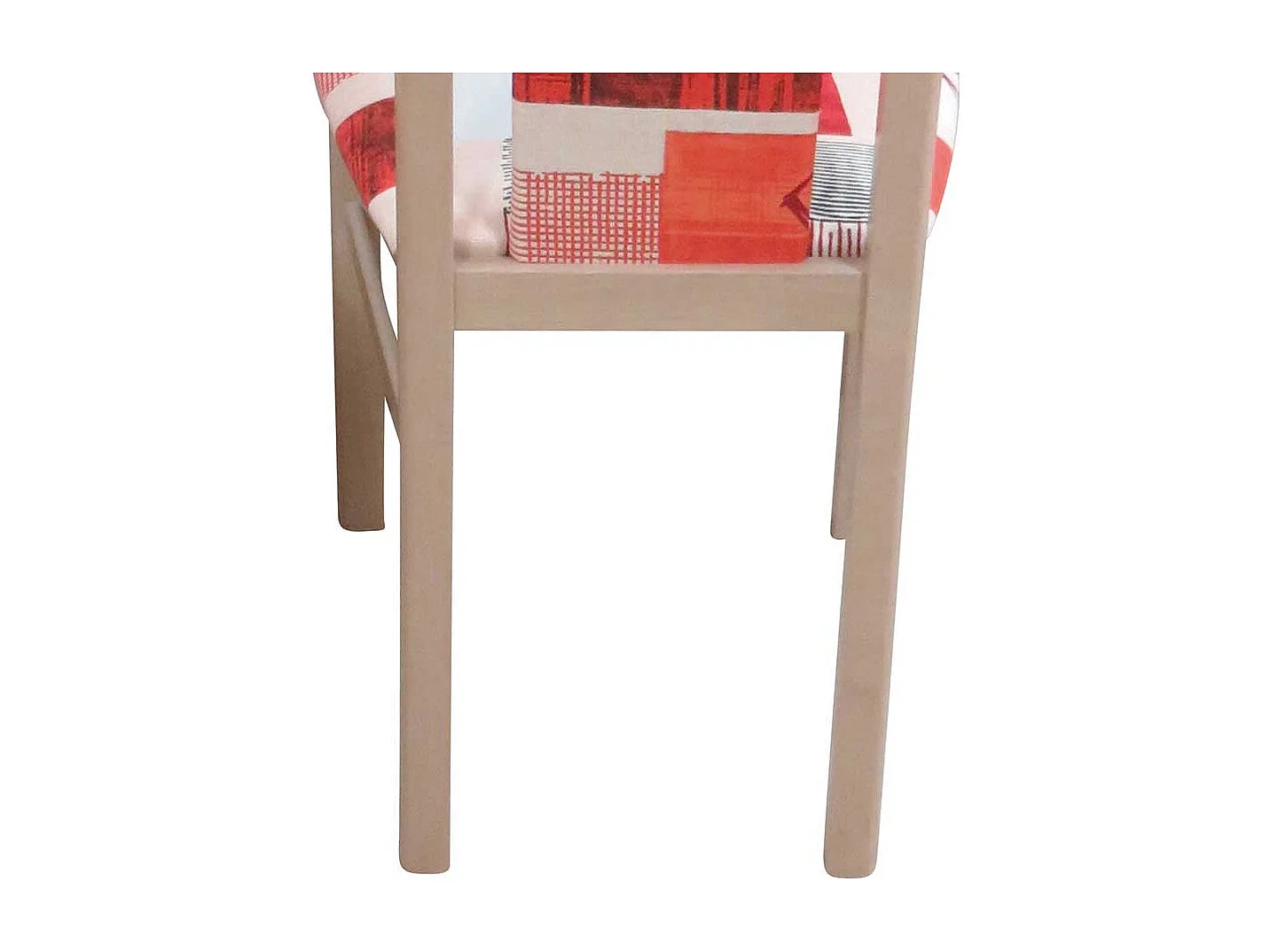 Stuhl Set in Rot Bunt gemustert Buche Massivholz (2er Set)