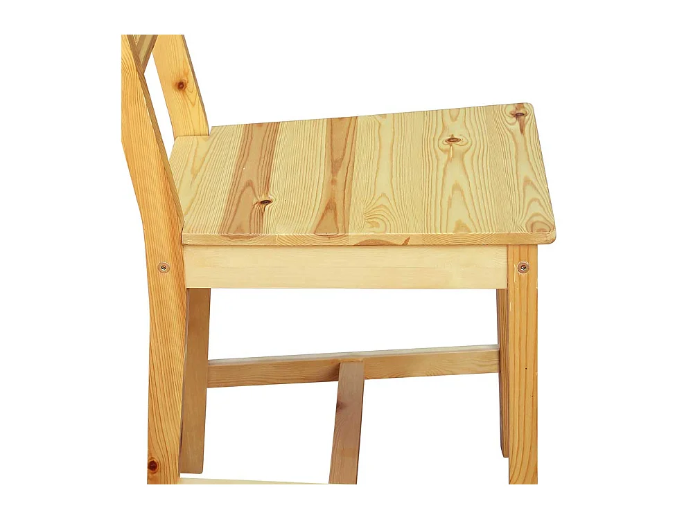 Holz Stuhl Set Kiefer im Landhausstil Massivholz (2er Set)