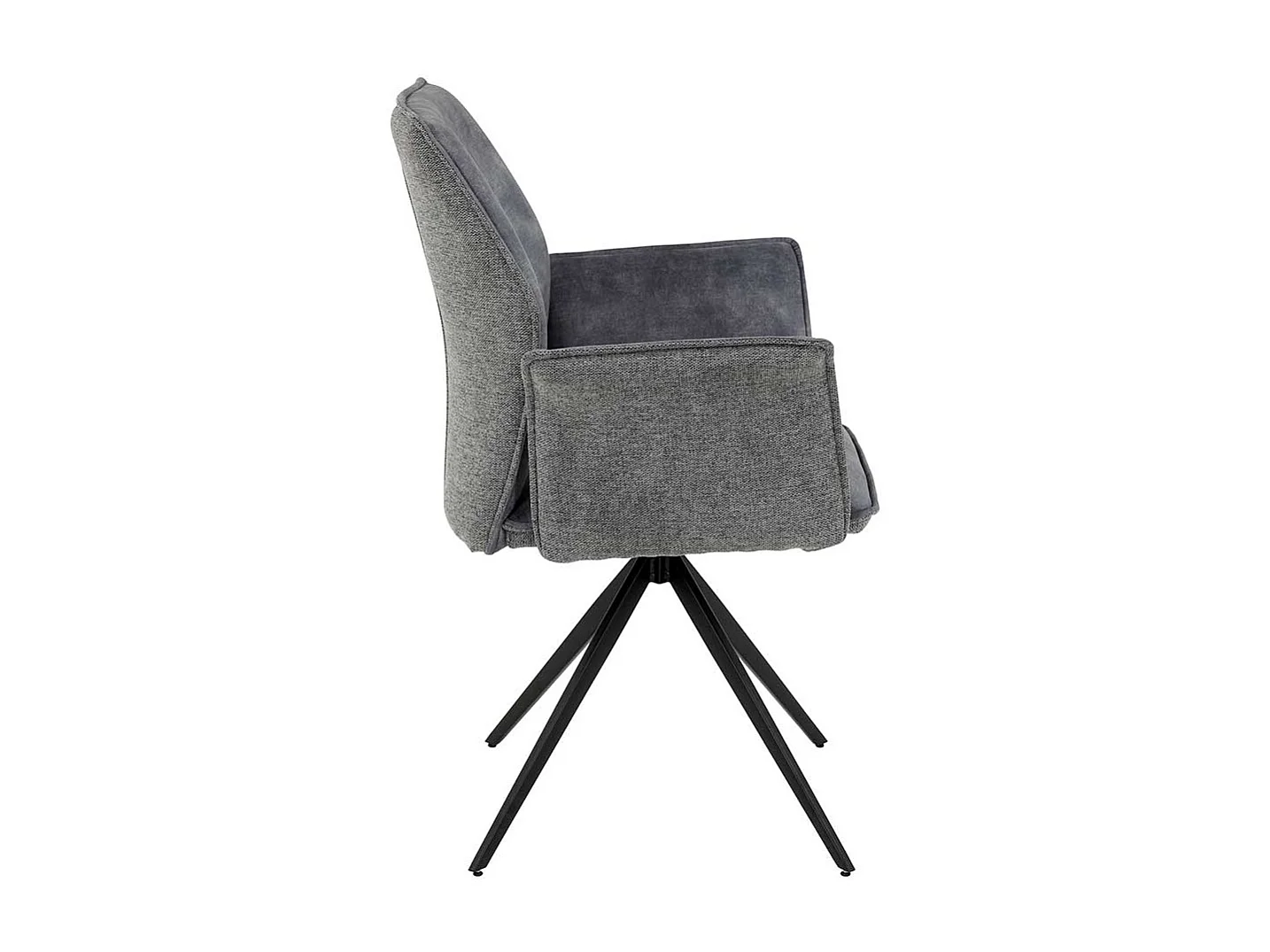 Armlehnenstuhl in modernem Design Gestell aus Metall (4er Set)