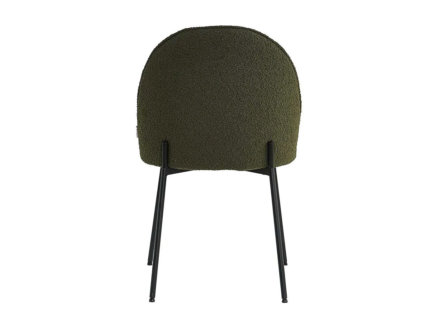 Polsterstuhl Esszimmerstuhl in Dunkelgrün mit Gestell aus Metall (2er Set)