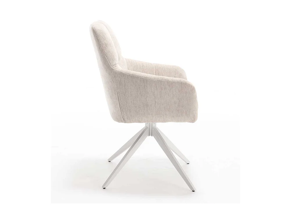 Esszimmerstuhl drehbar Gestell aus Metall (2er Set)