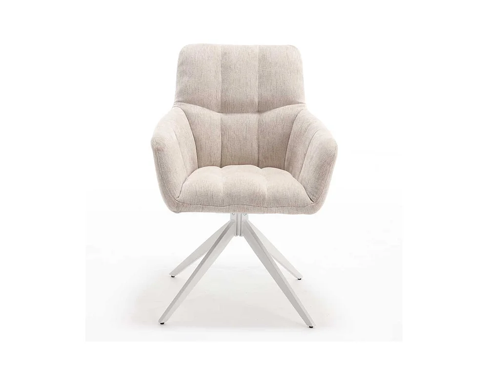 Esszimmerstuhl drehbar Gestell aus Metall (2er Set)