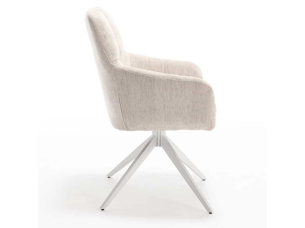 Esszimmerstuhl drehbar Gestell aus Metall (2er Set)