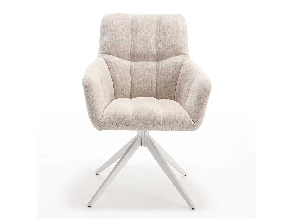 Esszimmerstuhl drehbar Gestell aus Metall (2er Set)