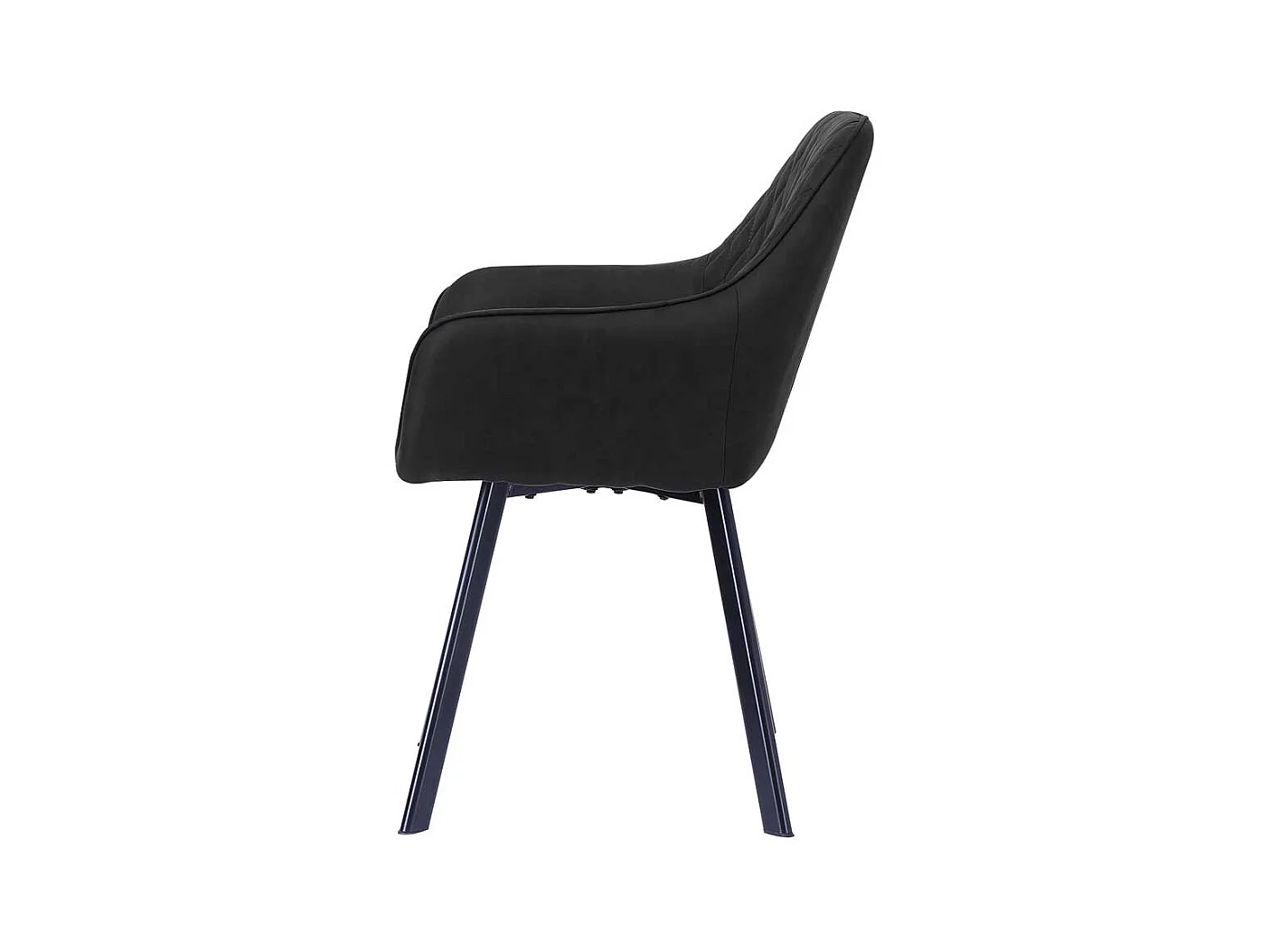 Esstisch Stühle in Anthrazit Microfaser Armlehnen (2er Set)