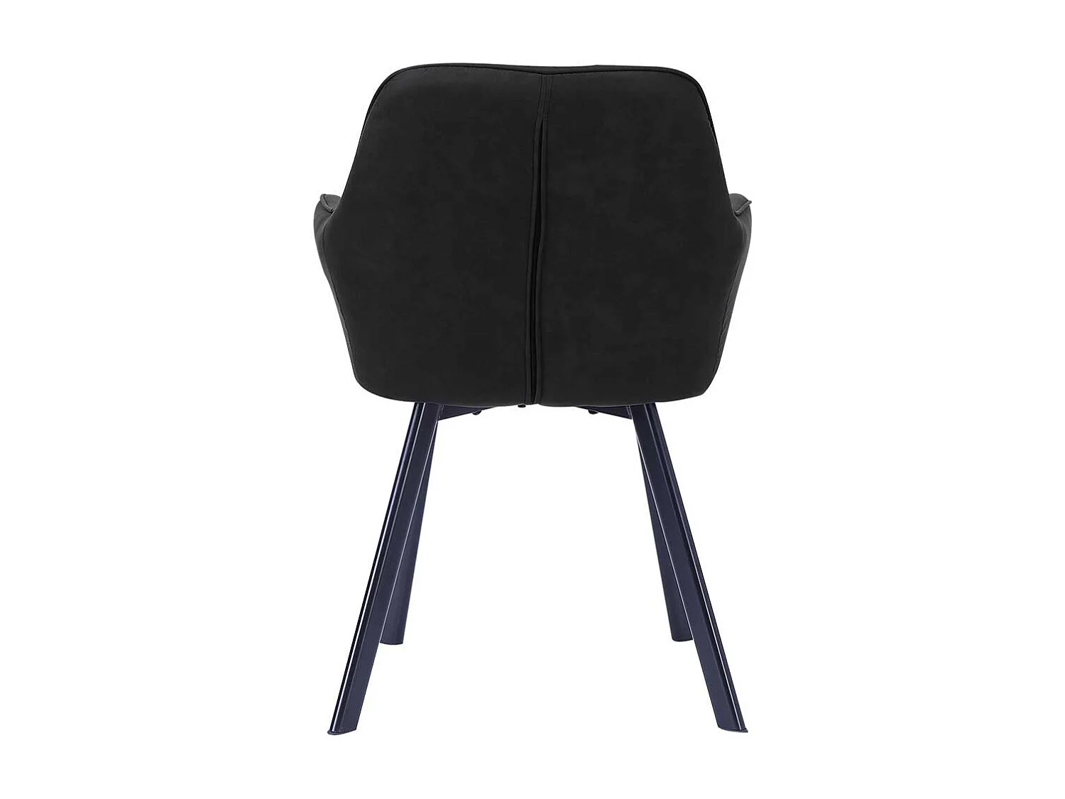 Esstisch Stühle in Anthrazit Microfaser Armlehnen (2er Set)