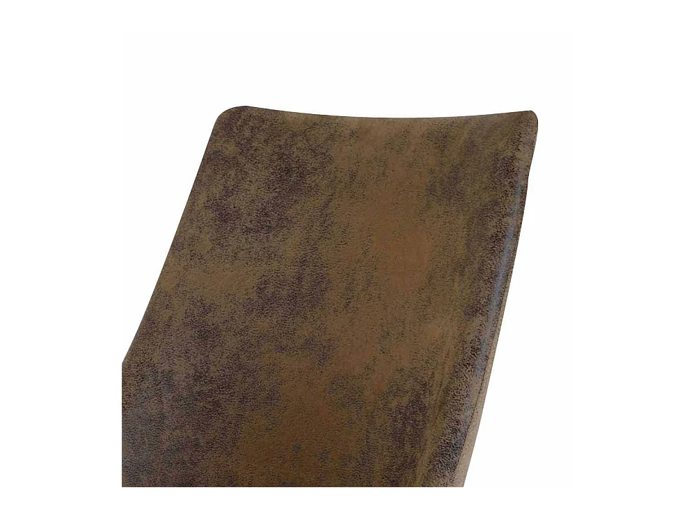 Polsterstuhl in Braun Microfaser Wildeiche Massivholz