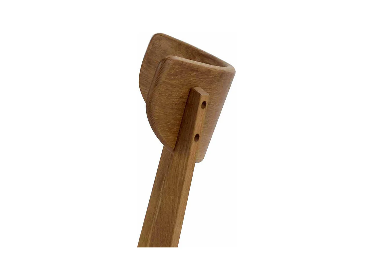 Stuhl aus Eiche Massivholz Schwarz Kunstleder (2er Set)