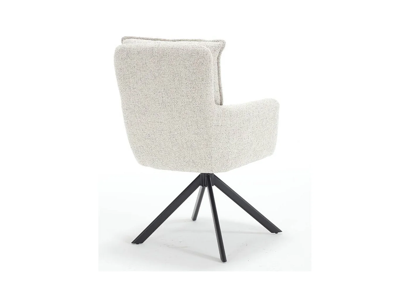 Polsterstuhl Wohnzimmerstuhl aus Strukturstoff mit Gestell aus Metall