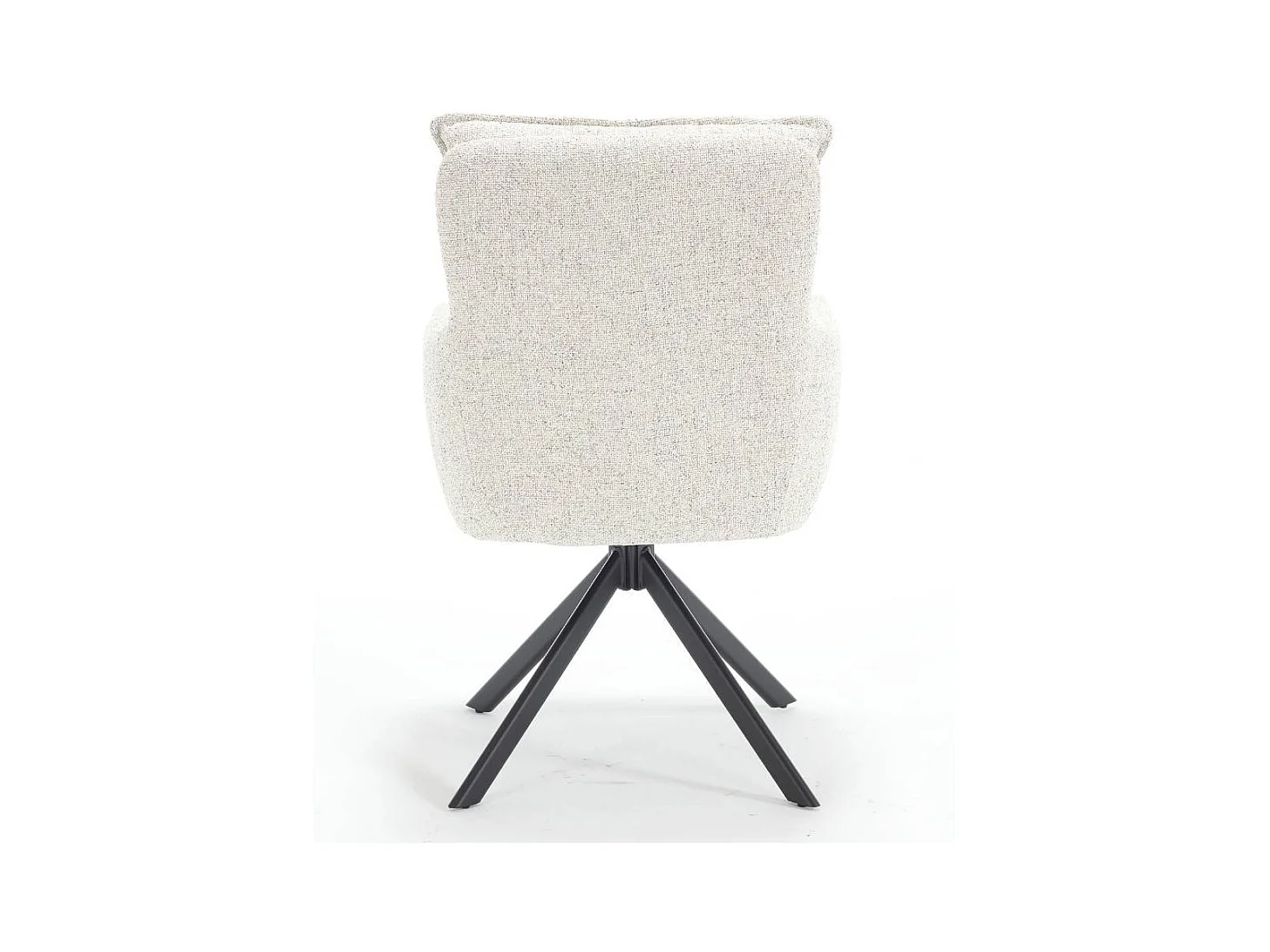 Polsterstuhl Wohnzimmerstuhl aus Strukturstoff mit Gestell aus Metall