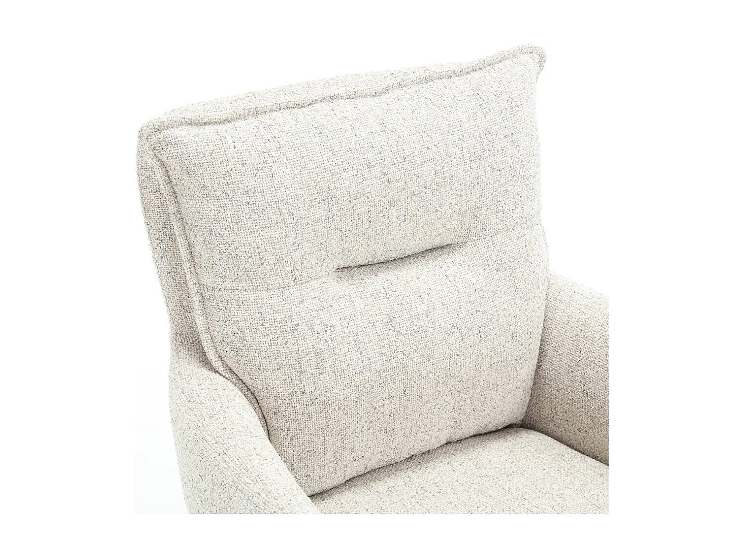 Polsterstuhl Wohnzimmerstuhl aus Strukturstoff mit Gestell aus Metall