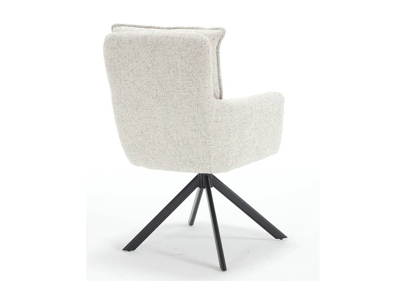 Polsterstuhl Wohnzimmerstuhl aus Strukturstoff mit Gestell aus Metall