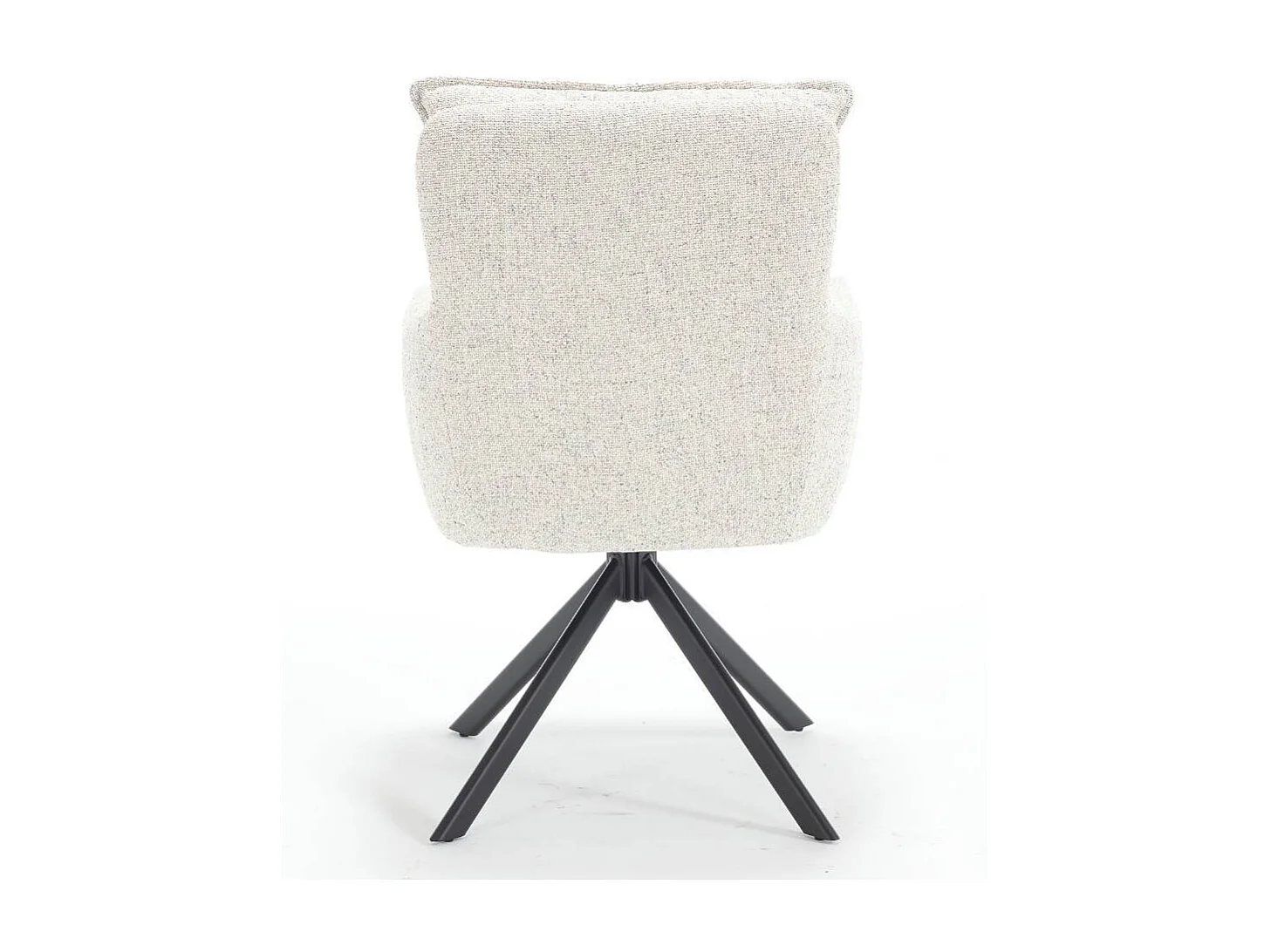 Polsterstuhl Wohnzimmerstuhl aus Strukturstoff mit Gestell aus Metall