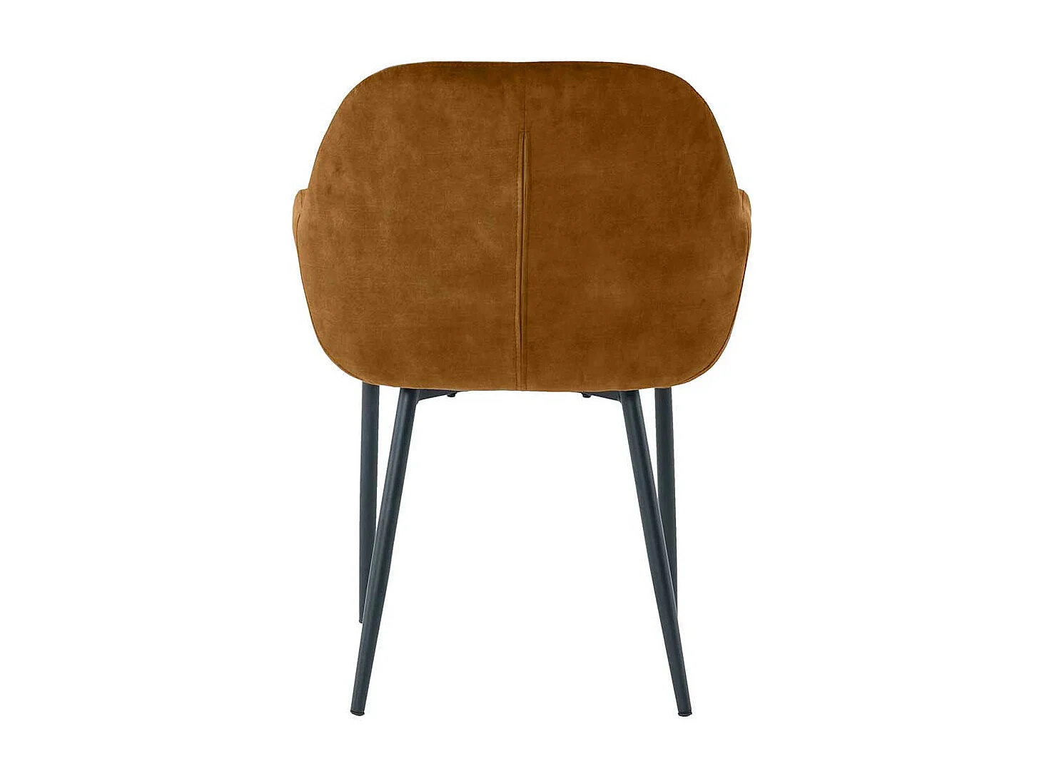 Armlehner in Ocker Gelb Samt Gestell aus Metall (2er Set)