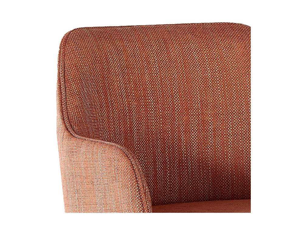 Esstischstuhl in Rostfarben und Dunkelbraun Armlehnen