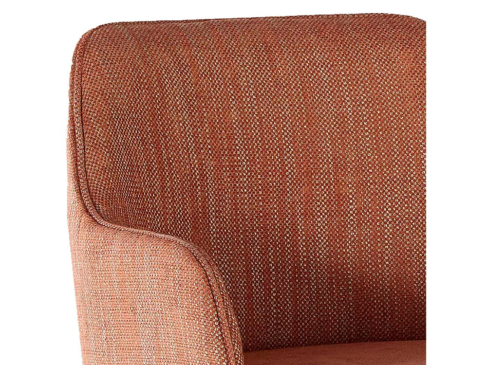 Esstischstuhl in Rostfarben und Dunkelbraun Armlehnen