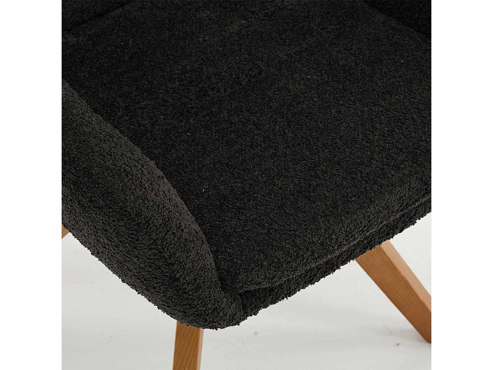 Esstisch Armlehnstühle in Anthrazit und Eichefarben Gestell aus Massivholz (2er Set)