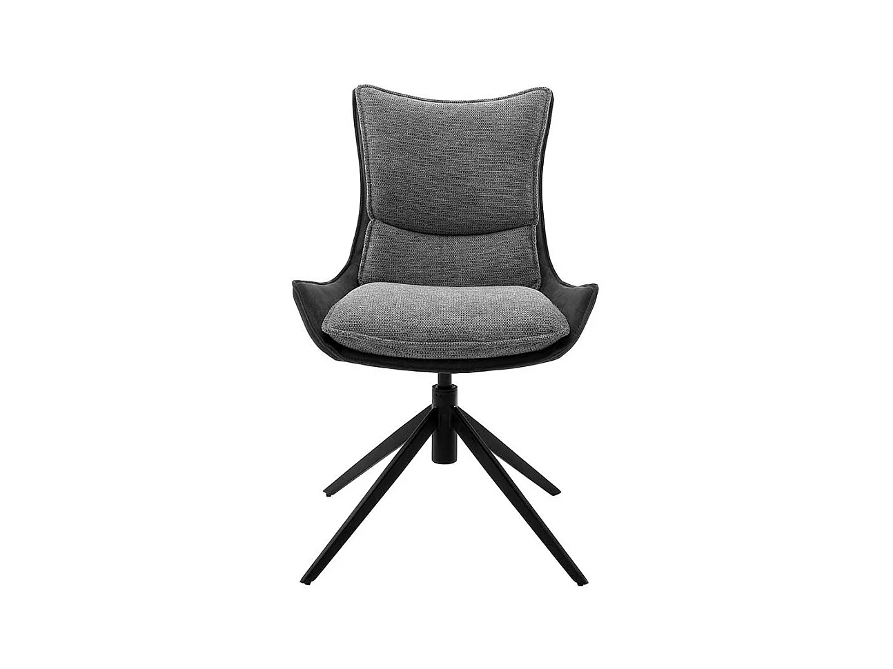 Esstisch St�hle in Anthrazit und Schwarz drehbar (2er Set)