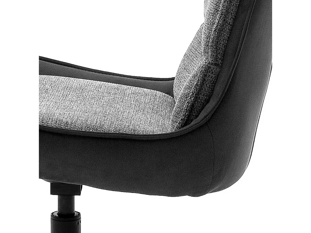 Esstisch St�hle in Anthrazit und Schwarz drehbar (2er Set)