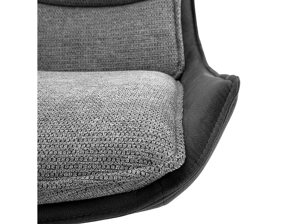 Esstisch St�hle in Anthrazit und Schwarz drehbar (2er Set)