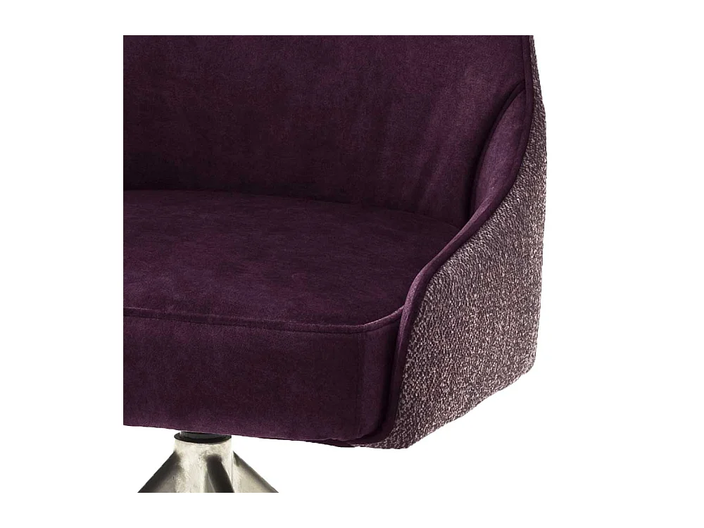 Polsterst�hle in Dunkelrot Stoff drehbar (2er Set)