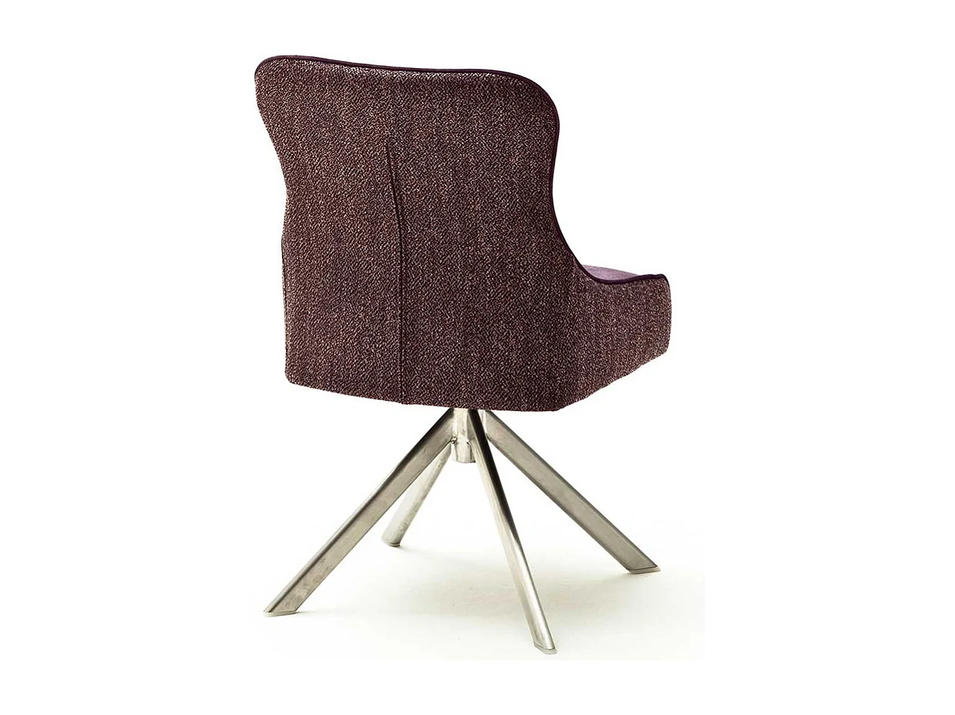 Polsterst�hle in Dunkelrot Stoff drehbar (2er Set)