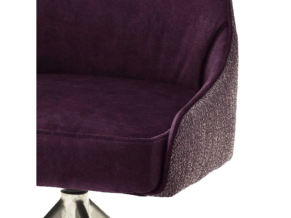 Polsterst�hle in Dunkelrot Stoff drehbar (2er Set)