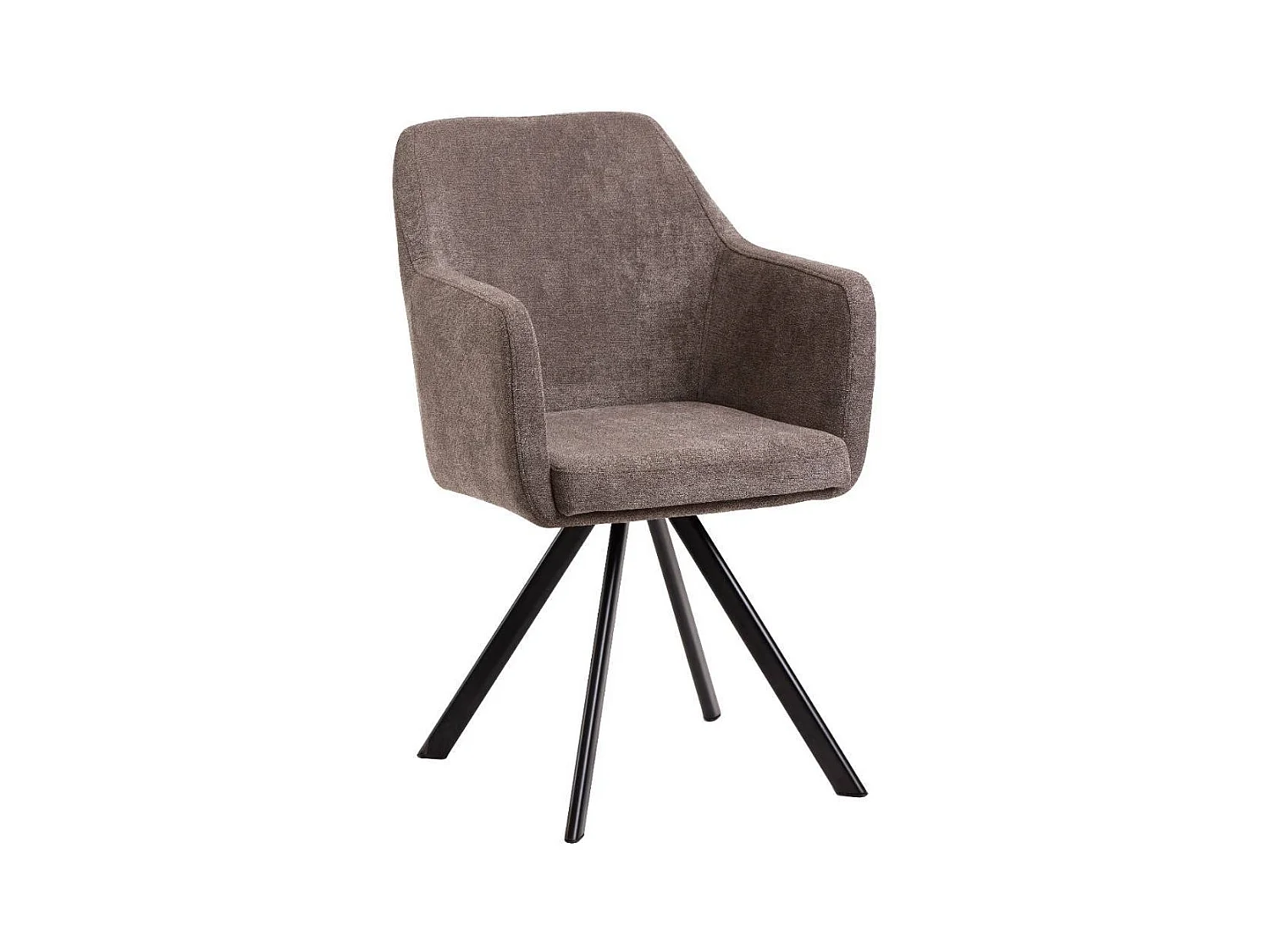 Armlehnstuhl Esstischstuhl drehbar mit Gestell aus Metall