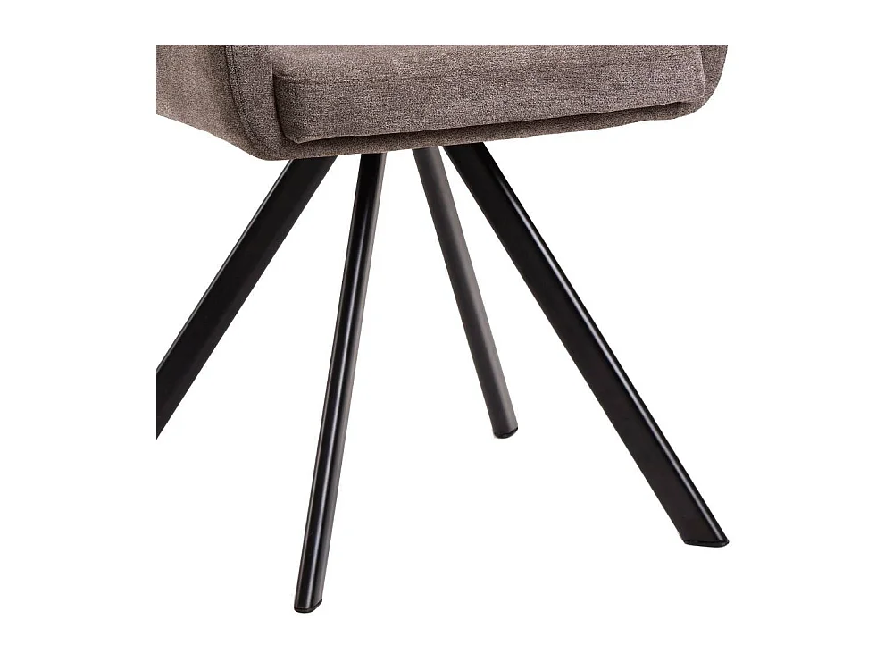 Armlehnstuhl Esstischstuhl drehbar mit Gestell aus Metall