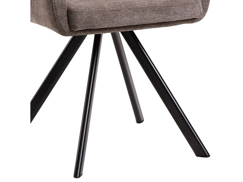 Armlehnstuhl Esstischstuhl drehbar mit Gestell aus Metall