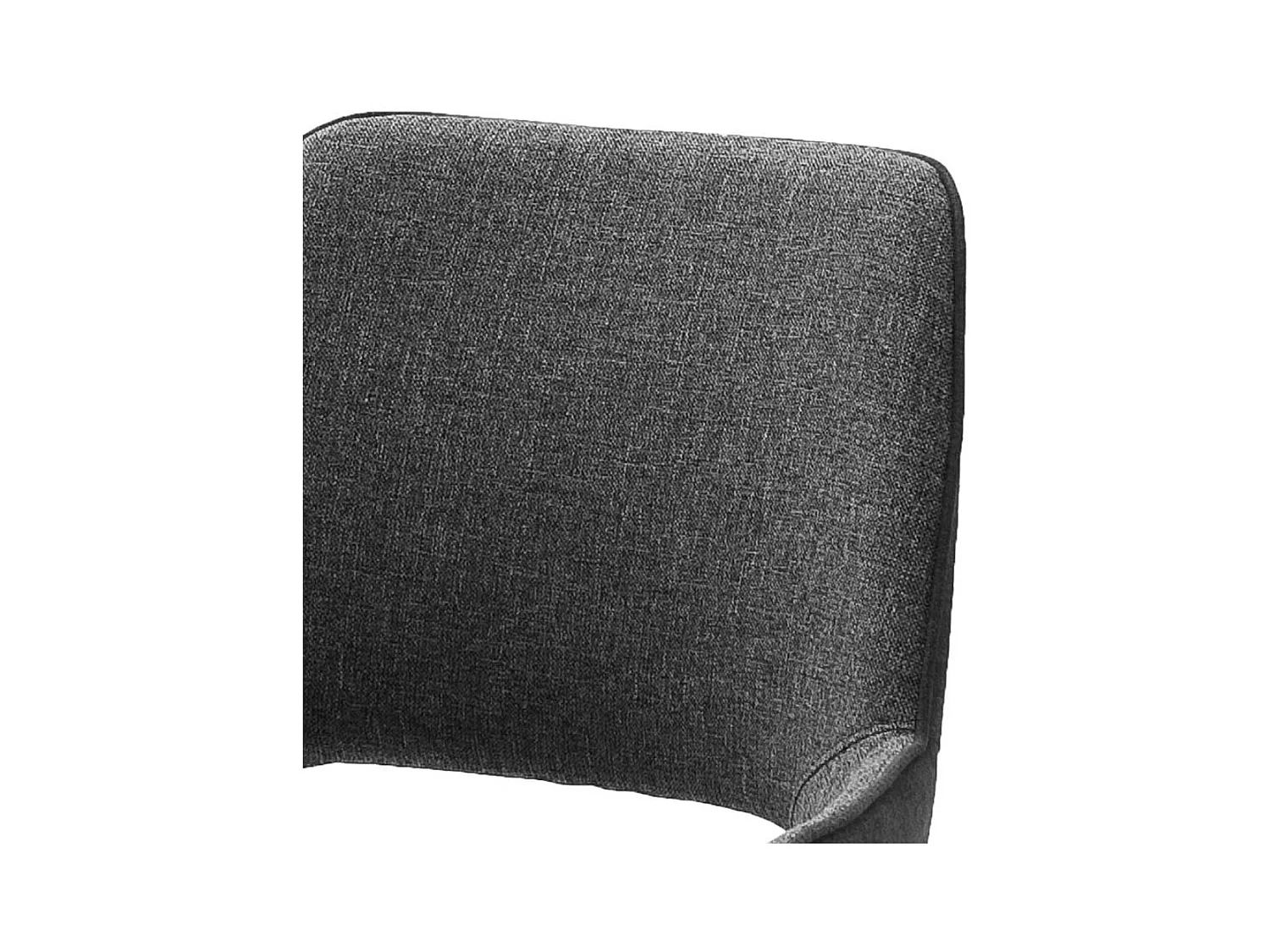 Armstühle in Dunkelgrau Webstoff Metallgestell (2er Set)