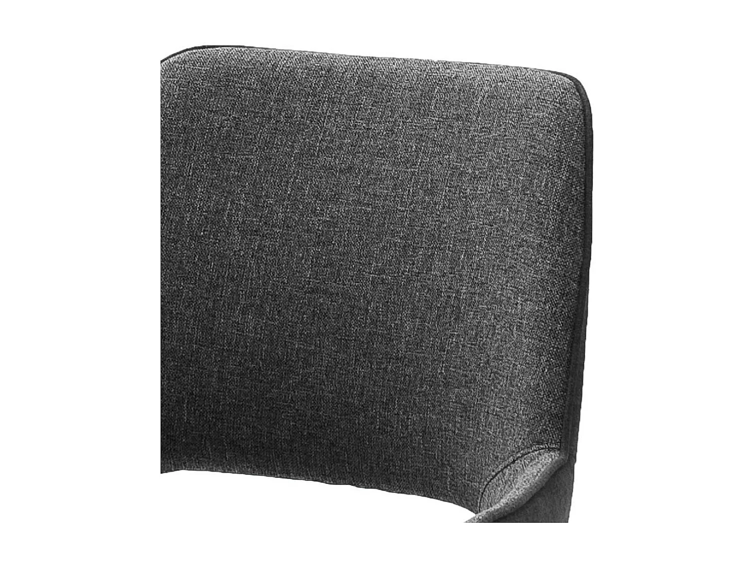 Armstühle in Dunkelgrau Webstoff Metallgestell (2er Set)