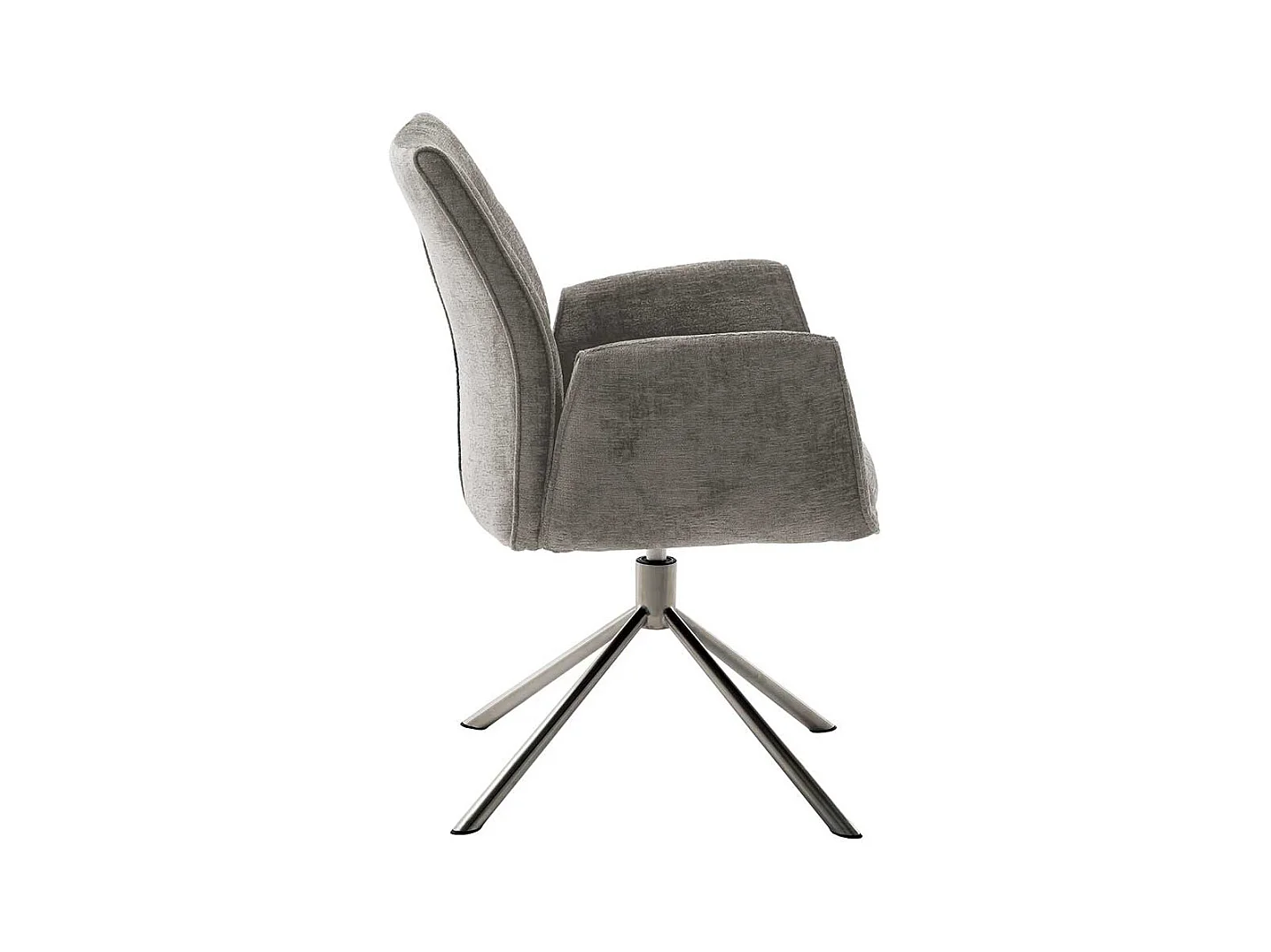 Esszimmerstuhl Taupe in modernem Design Armlehnen (2er Set)