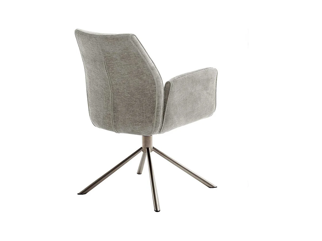 Esszimmerstuhl Taupe in modernem Design Armlehnen (2er Set)