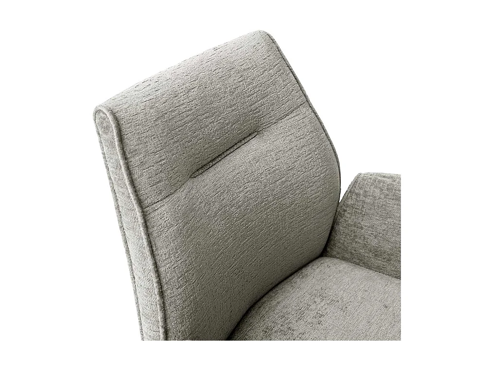 Esszimmerstuhl Taupe in modernem Design Armlehnen (2er Set)